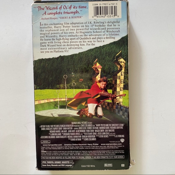 Harry Potter, Sorcerer's Stone, VHS Video tape, Vintage - Picture 4 of 4
